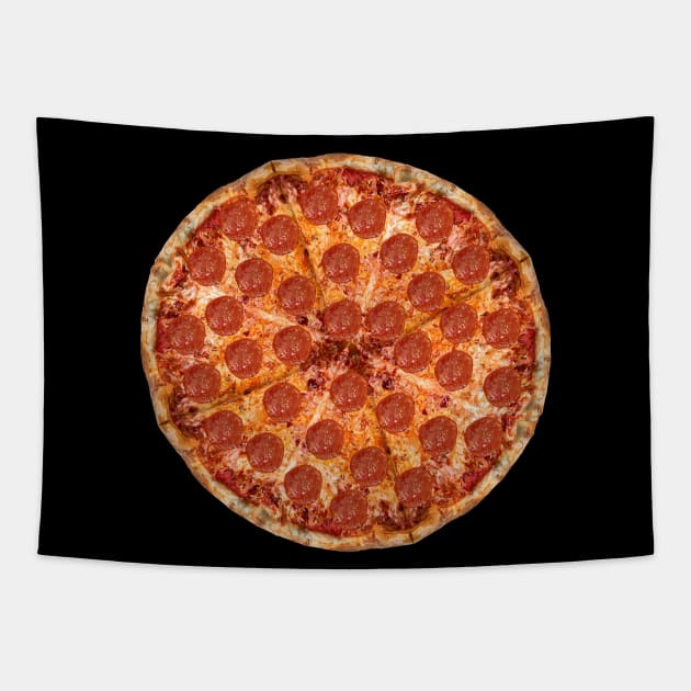 NY Style Pepperoni and Cheese Pizza Pie Tapestry by Art by Deborah Camp