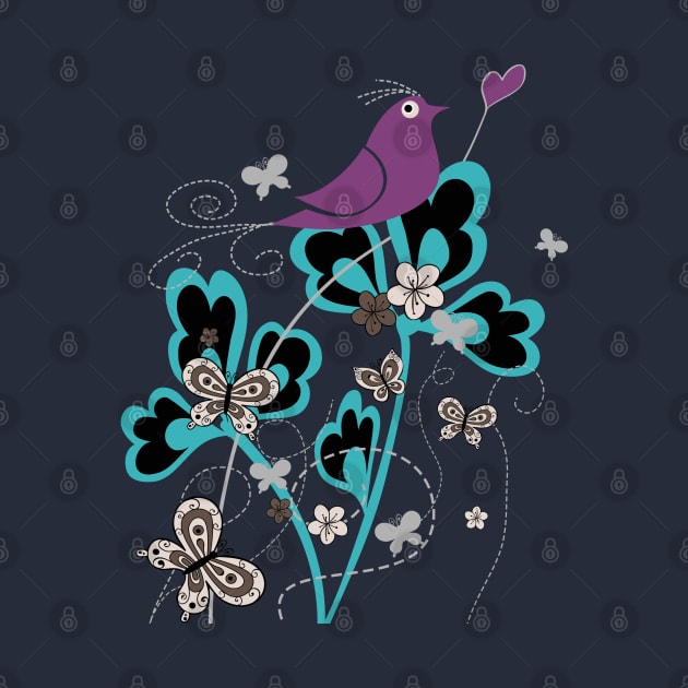 spring is here love bird by SFDesignstudio