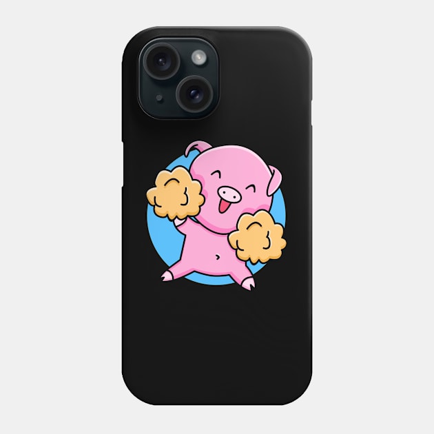 happy pig Phone Case by BarnawiMT