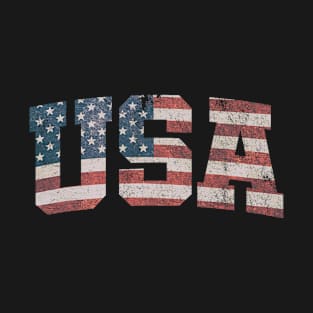 USA US Flag Patriotic 4th of July America T-Shirt