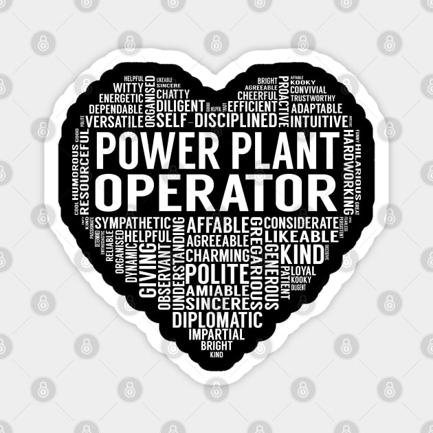 Power Plant Operator Heart Magnet by LotusTee