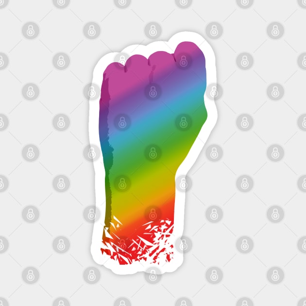 Pride Support Fist Magnet by EvoFORMA