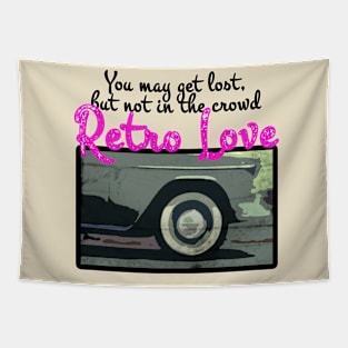 Retro Love Classic Cars Lover Tapestry