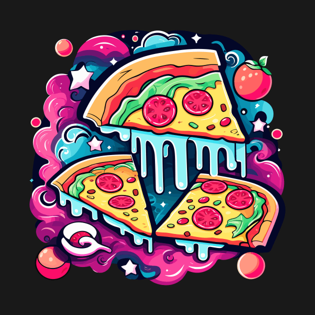 Pizza Slice Illustration by FluffigerSchuh