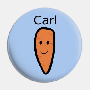 Carl the carrot Pin