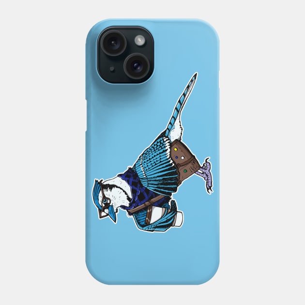 Hipster Blue Jay Phone Case by deancoledesign