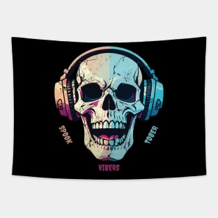 Halloween Spooktober Skull Tapestry