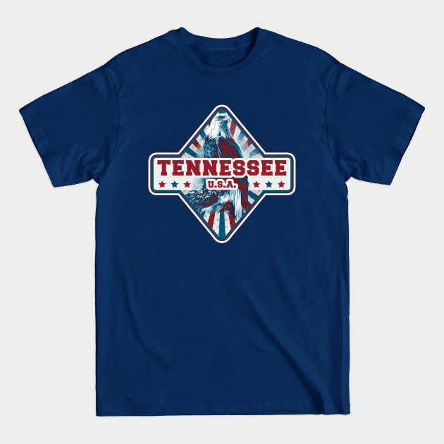 Disover State of Tennessee american eagle - Tennessee - T-Shirt