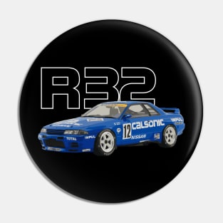 R32 GTR CALSONIC NISSAN GROUP A RACE CAR Pin