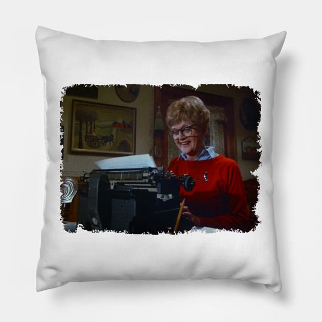 Murder She Wrote Angela Lansbury Pillow by Hoang Bich