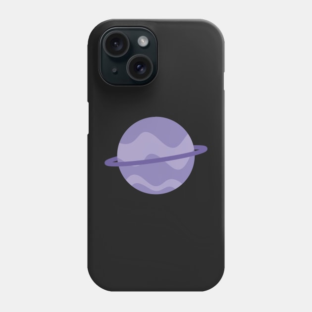 Purple stripey planet Phone Case by roseplanets