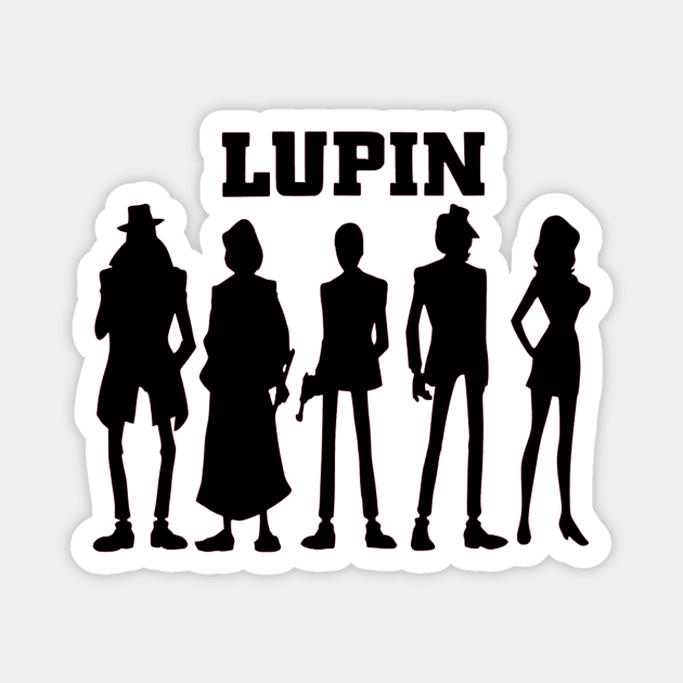 Lupin and his gang Magnet by OtakuPapercraft