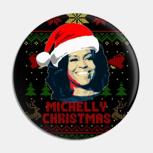 Michelle Obama Michelly Christmas Pin