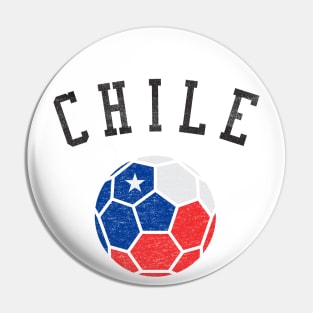 Chile Soccer Team Heritage Flag Pin