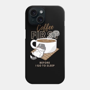 Funny Cute Animal Coffee lover Phone Case