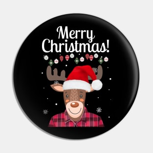 Happy Moose Christmas! Pin