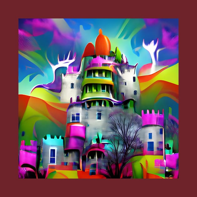 Fantasy Medieval Castle by Tuff Tees