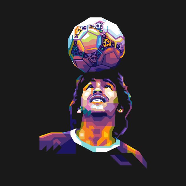 Diego Maradona WPAP style by giltopann