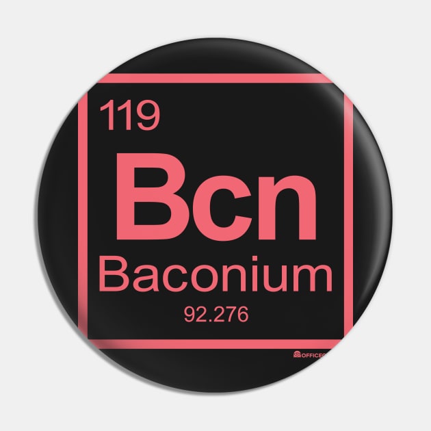 BACONIUM Pin by officegeekshop