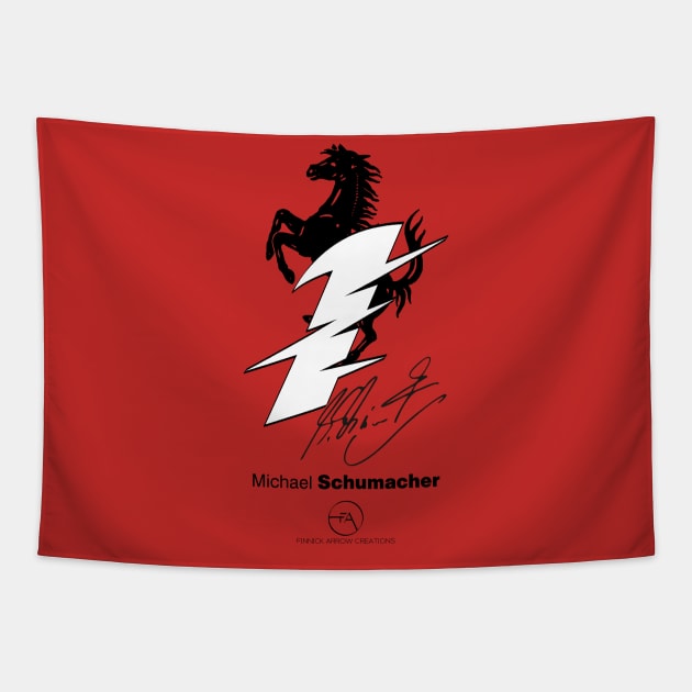 Michael Schumacher Ferrari Legends Tapestry by FinnickArrow