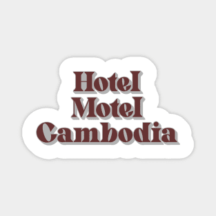 Hotel Motel Cambodia Magnet