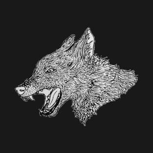 Wolf Head Sketch T-Shirt