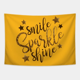 Smile Sparkle Shine Tapestry