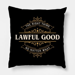 Lawful Good Funny Tabletop RPG Alignment Pillow