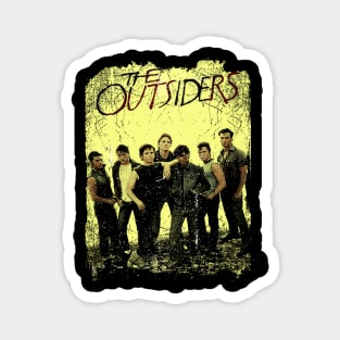 Greasers Unite Embrace the Rebel Spirit and Fight for Survival of Outsiders' Characters Magnet