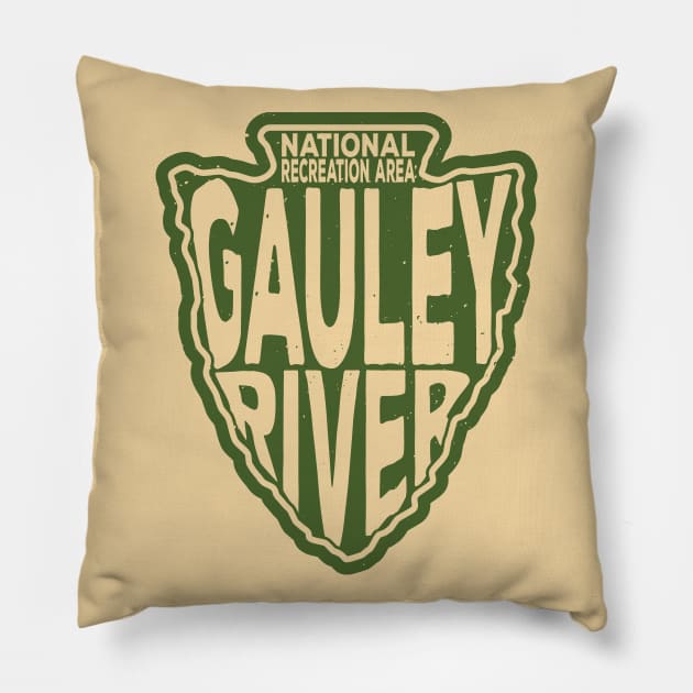 Gauley River National Recreation Area name arrowhead Pillow by nylebuss