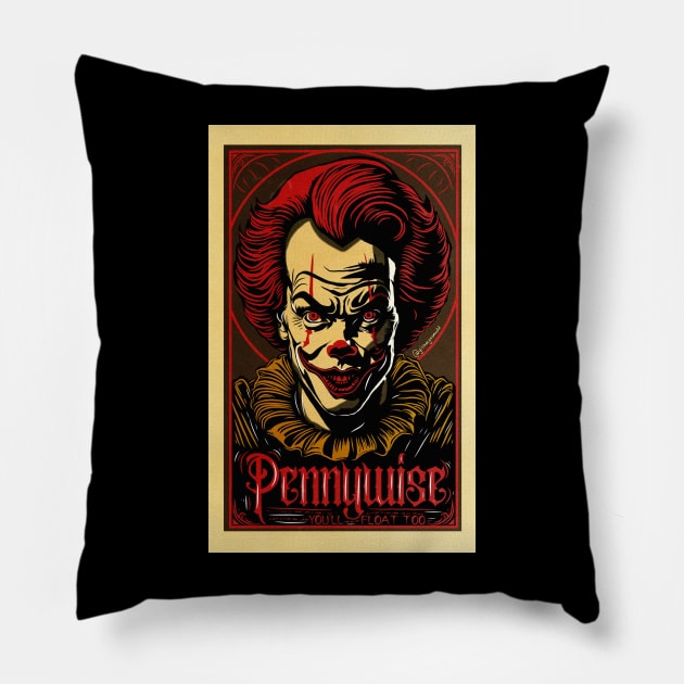 Pennywise Pillow by gloomynomad