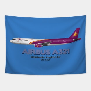 Airbus A321 - Cambodia Angkor Air Tapestry