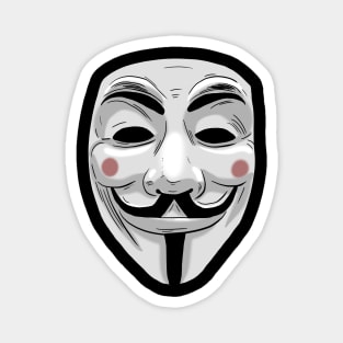 Anonymous Hacker Mask Magnet