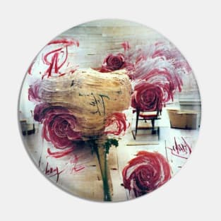 Cy Twombly, The Rose Abstract Pin