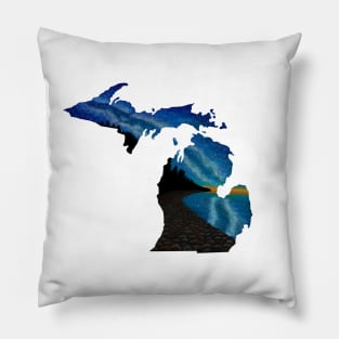 MIchigan Silhouette - Milky Way Pillow