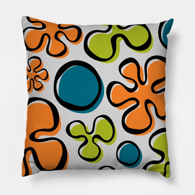 Random Shapes Pattern Pillow by amyvanmeter