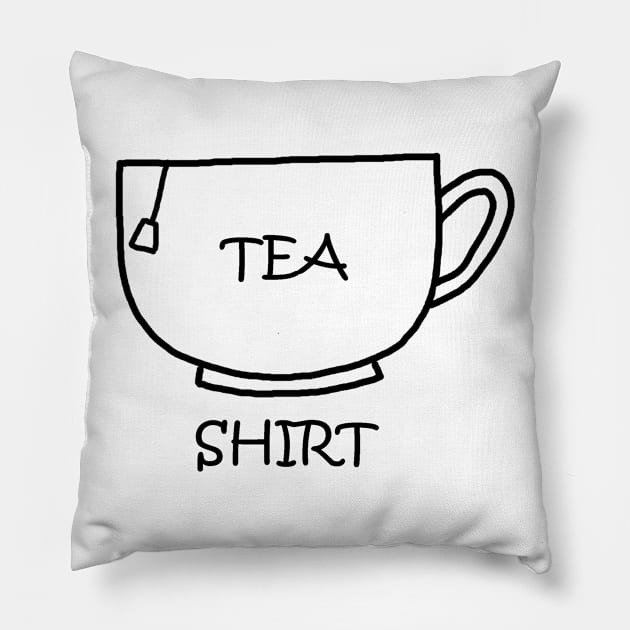 Tea Shirt Pillow by PelicanAndWolf