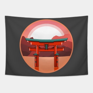 Japan Silhouette Tapestry