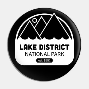 Lake District National Park Logo Badge Design Pin