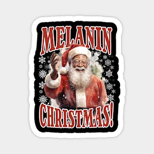 Melanin Christmas! Black Santa Claus Magnet