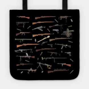 WW2 Weapons Pattern Tote