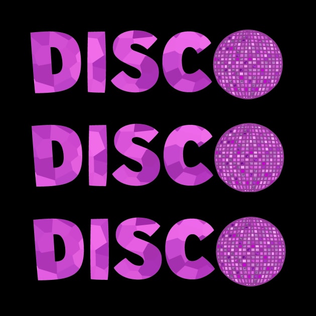 1970 Retro Purple Disco Ball by SartorisArt1