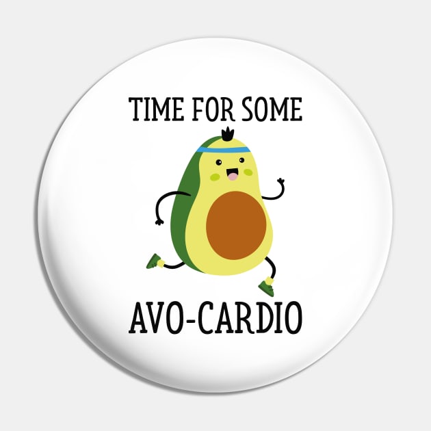 Time For Some Avo-Cardio Pin by LuckyFoxDesigns