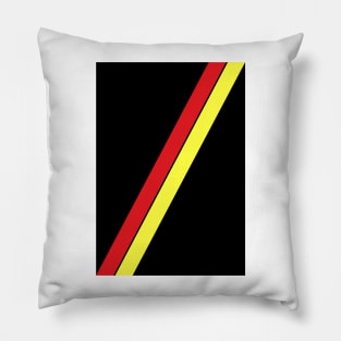 Retro Partick Thistle Black Red Yellow Sash 2000 Pillow