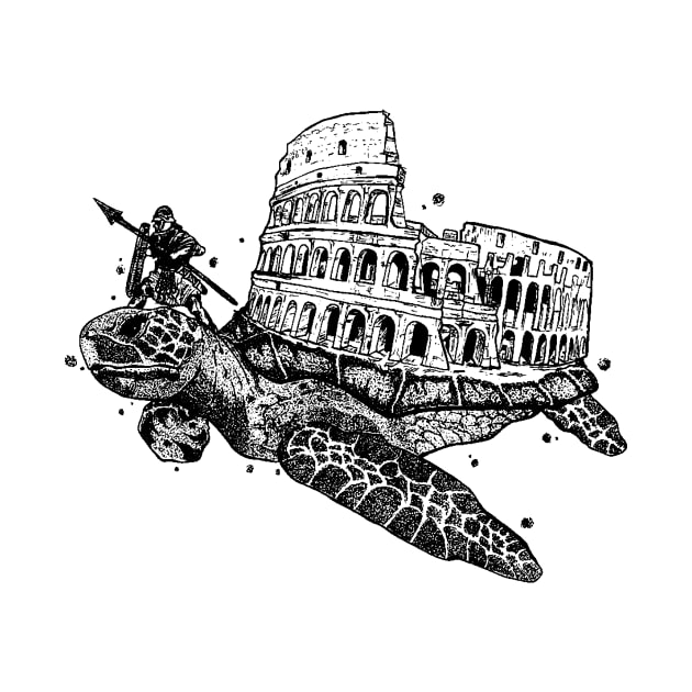 Colosseum Turtle by iksill