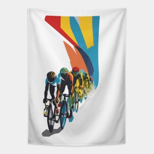 Cycling - low poly Peloton Tapestry