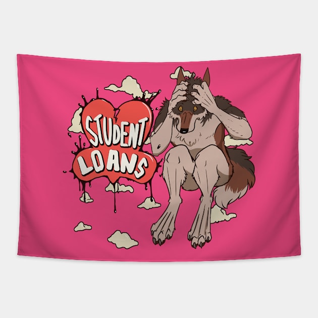 Terrified of student loans Tapestry by Zire9