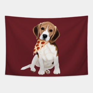 Pizza beagle Tapestry