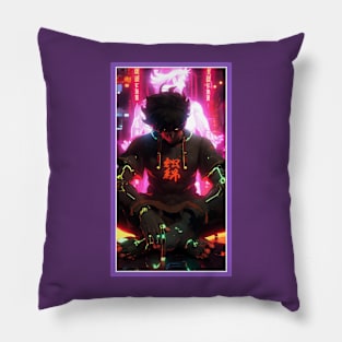 Anime Hero Power Meditation | Quality Anime Artwork | Anime Power Energy Meditation |  Manga Anime Art Pillow