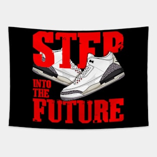 AJ 3 Retro White Cement Sneaker Tapestry